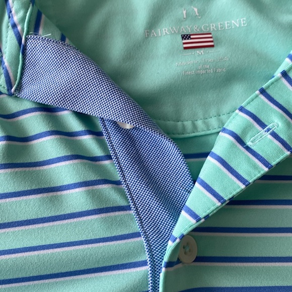 Golf Polo Fairway & Greene Carlton Woods Golf Shirt Size Medium - Picture 4 of 7